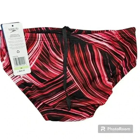 Men's Speedo Endurance+ Turbo Stroke Brief Red #7706715 NWT Sz 30 - Picture 3 of 7